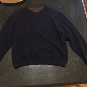 Tommy Bahama reversible sweater, black and brown